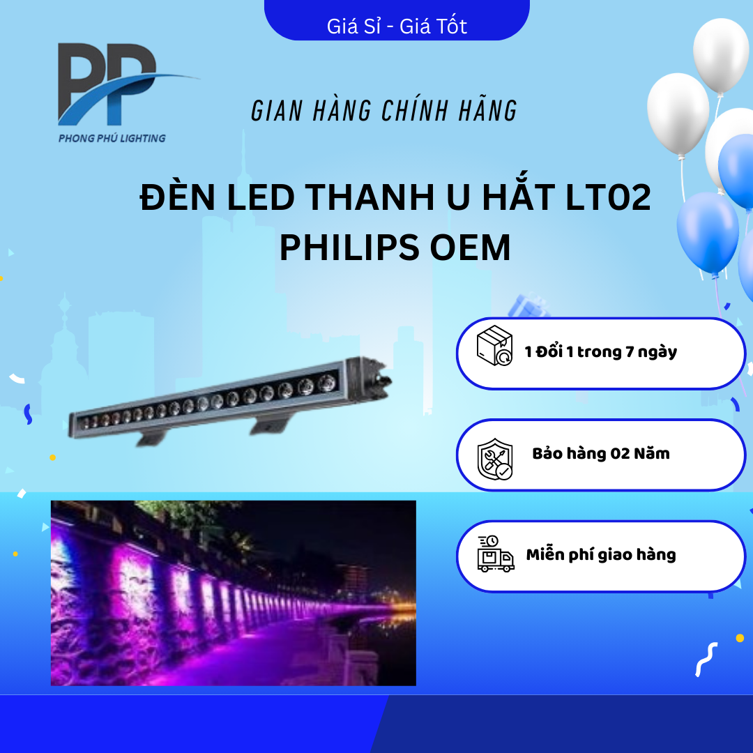 ĐÈN  LED THANH  U HẮT LT02 PHILIPS OEM